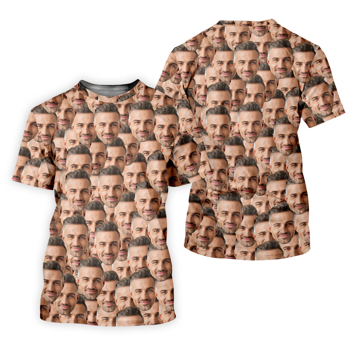 Custom Face All Over Print Fun Women's Golf Shirts, Valentines Golf Gift, Ladies Golf Polos