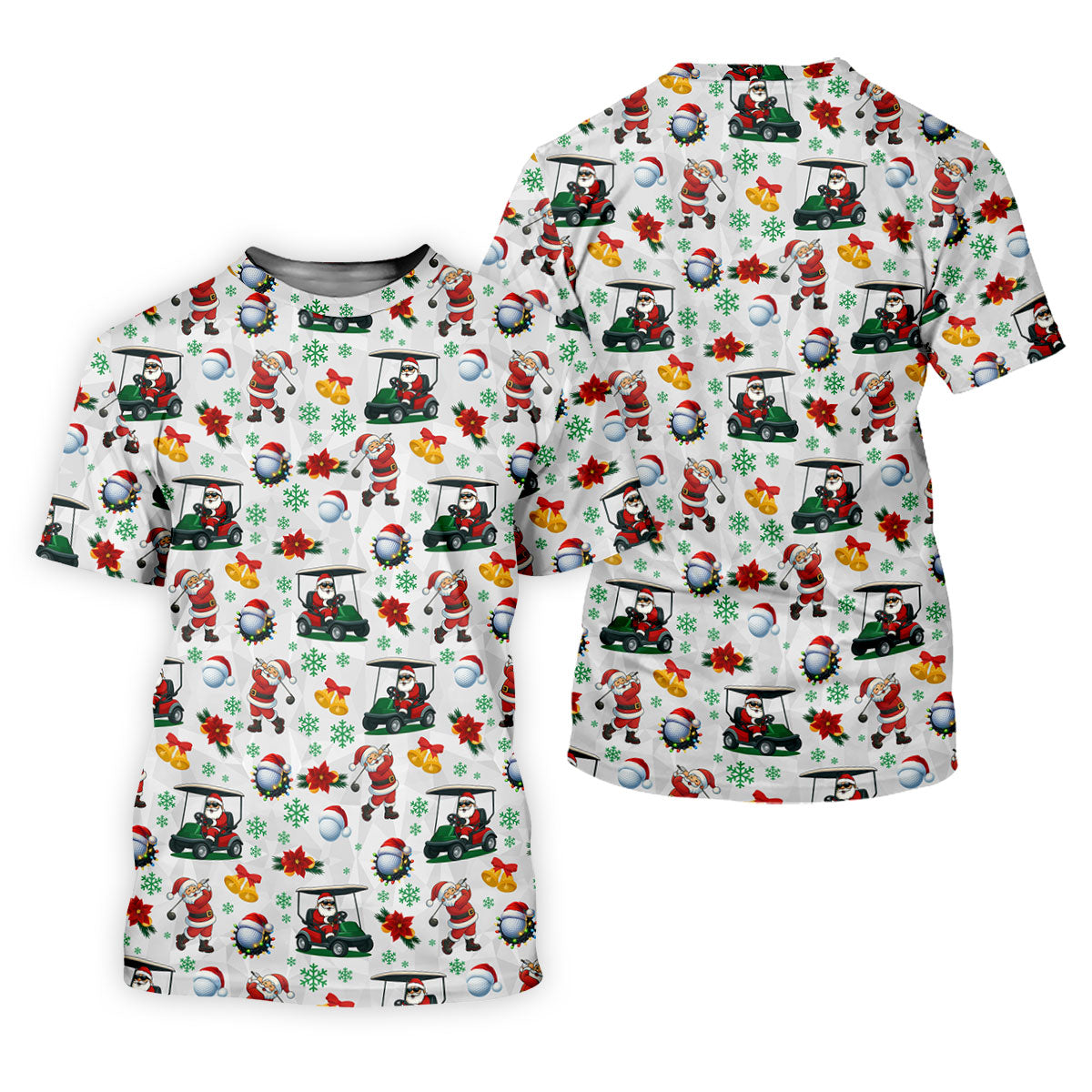 Santa Christmas White Polo Women, Cute Womens Golf Shirts, Christmas Golf Shirt, Ladies Golf Shirts