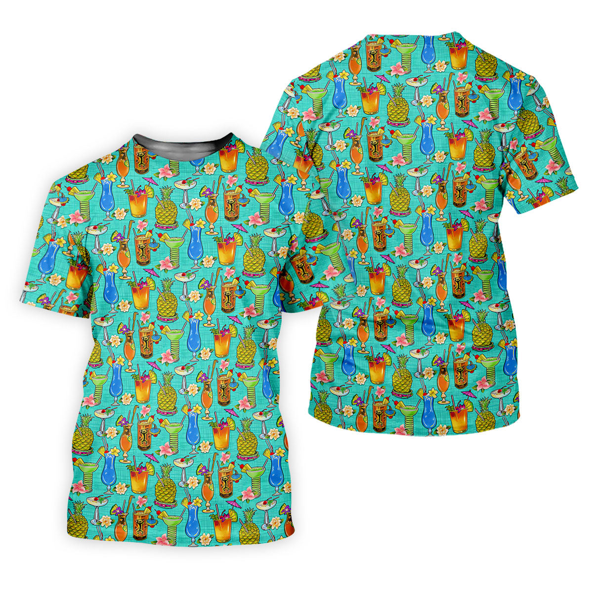 Tropical Cocktail Summer Vibe Retro Golf Shirt, Ladies Golf Tops, Golf Shirt For Women, Ladies Golf Shirts