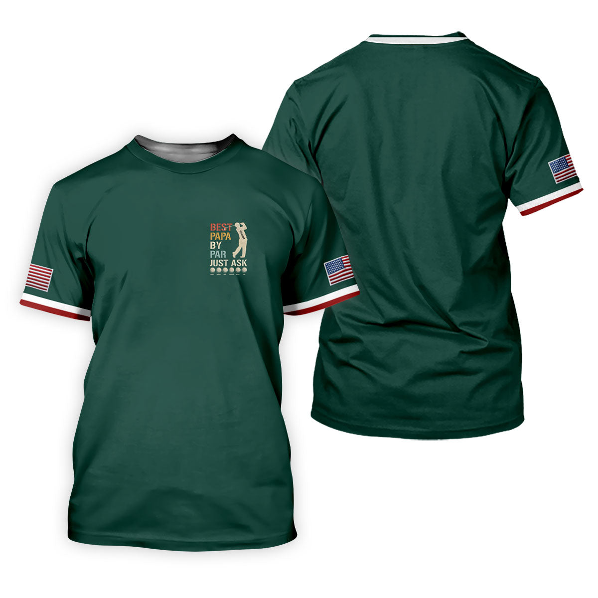 Best Dad Papa By Par Just Ask Father's Day Golf Shirt, Golf Gift For Dad, Polo Shirts For Men