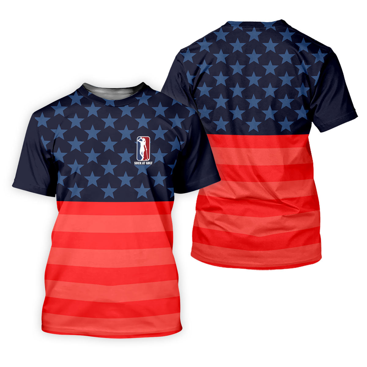 Funny Suck At Golf Drunk Golfer Golf Shirt For Women, Patriotic 4th Of July Golf Shirt