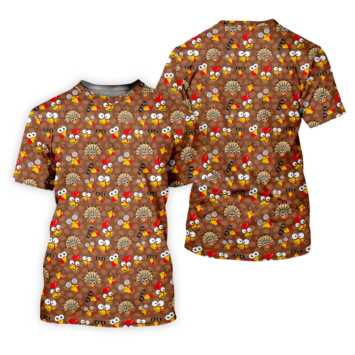 Turkey Thanksgiving Brown Golf Shirt, Fun Women's Golf Shirts, Ladies Golf Shirts, Cool Golf Gift