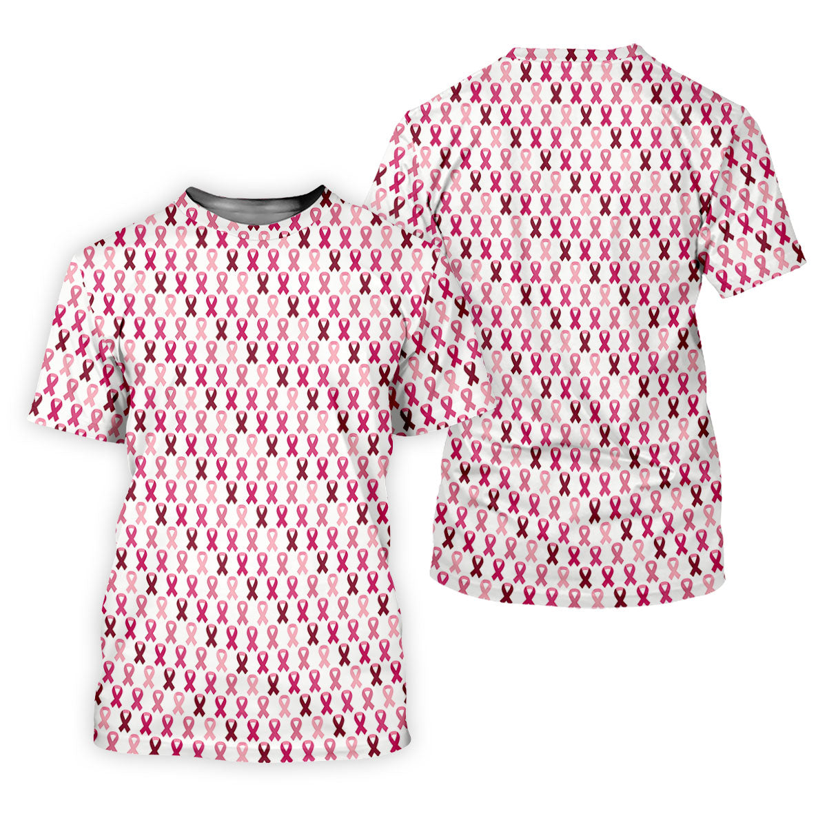 Pink Ribbon Women's Golf Shirt, Pink Golf Shirt Women, Breast Cancer Golf Shirt, Breast Cancer Awareness Shirt