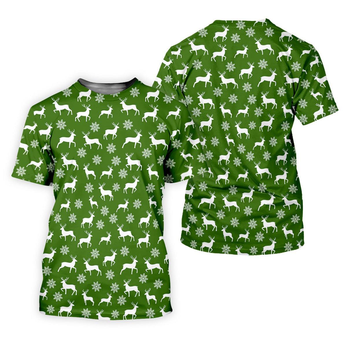 Reindeer Christmas Green Golf Shirt, Christmas Golf Shirt, Golf Shirt For Women, Ladies Golf Polos