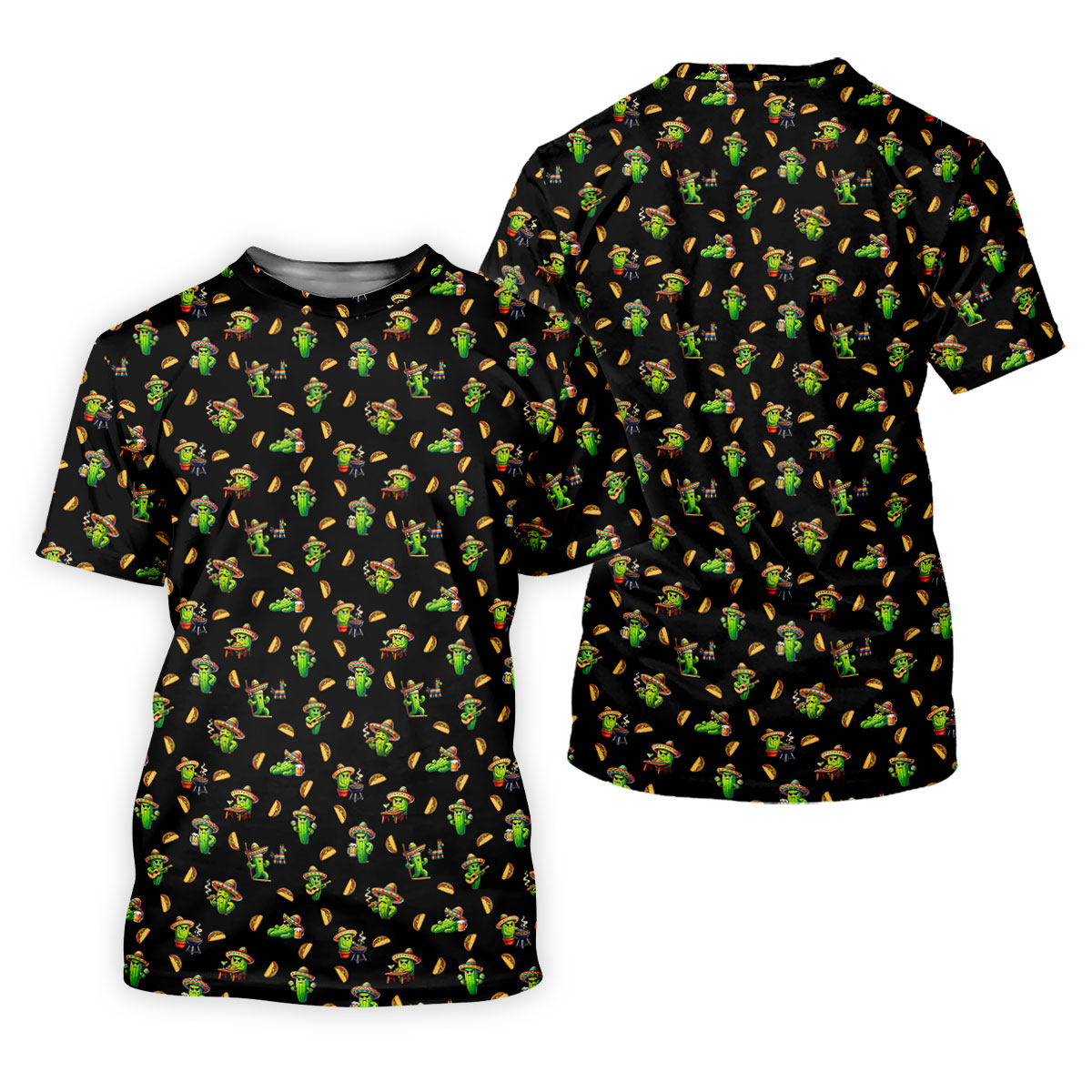 Mexican Mustach Funny Cactus Cinco De Mayo Celebration Fiesta Themed Golf Shirt For Women
