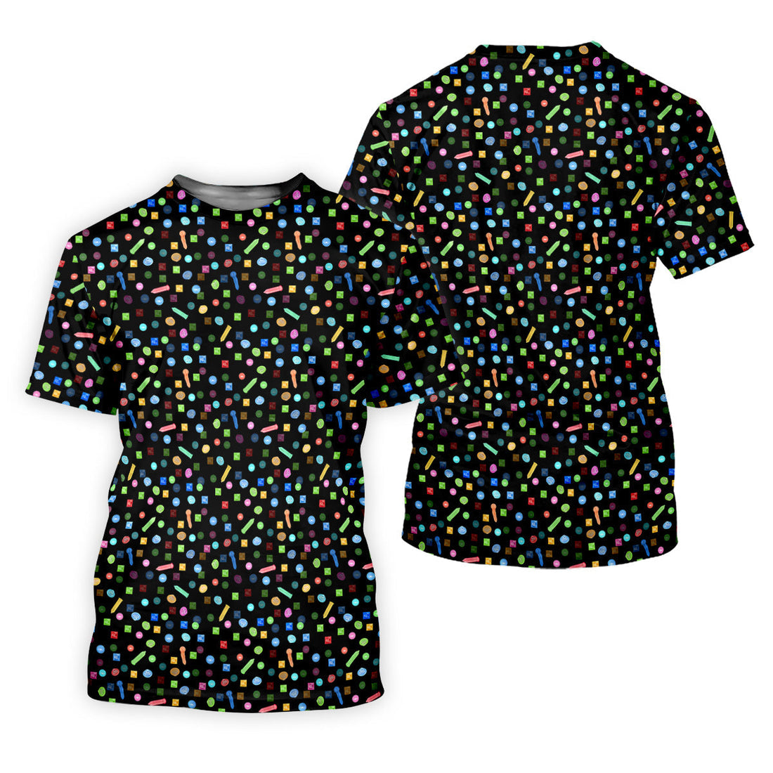 Colored Condoms Funny Style Black Golf Shirt, Women's Golf Tops, Valentines Golf Gift, Golf Gift For Ladies