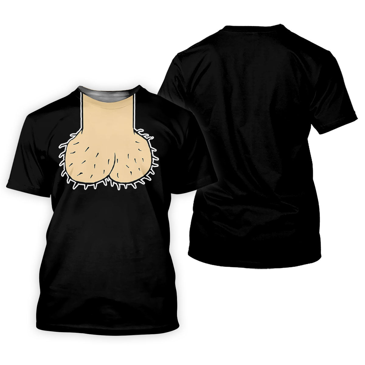 Black Funny Dickhead Faux Chest Golf Shirt, Women's Golf Tops, Ladies Golf Shirts