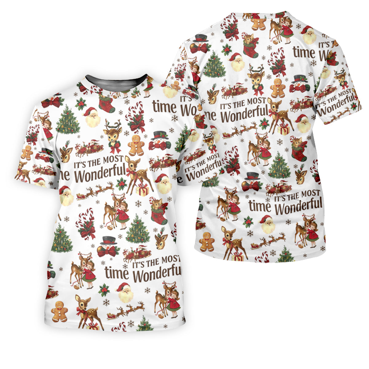 It's The Most Wonderful Time Christmas Golf Shirt, Cute Golf Outfit, Ladies Golf Shirts, Golf Shirt For Women