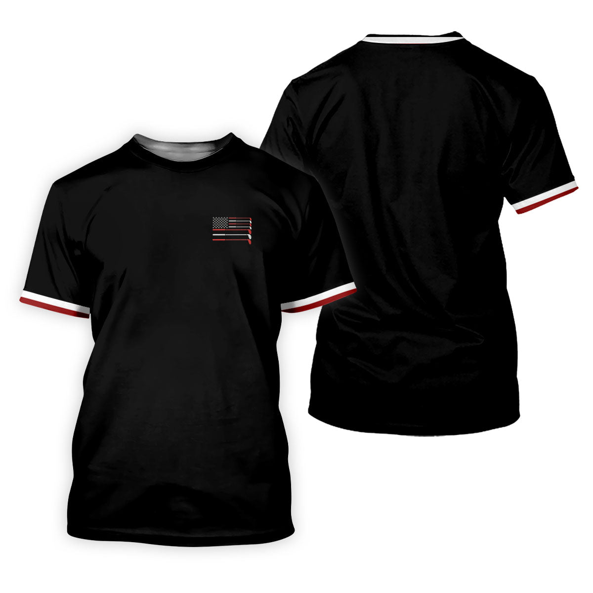 Golf Clubs US Flag Logo 250 Years Black Golf Shirt, Patriotic 4th Of July Golf Shirt For Women