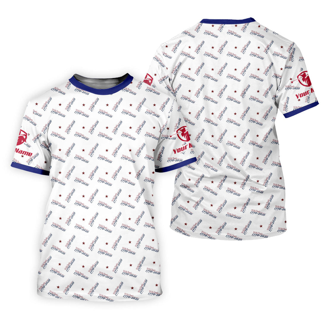We The People 1776-2026 White Golf Shirt, 250th Anniversary Patriotic Golf Shirt, Women's Golf Tops, Ladies Golf Polos