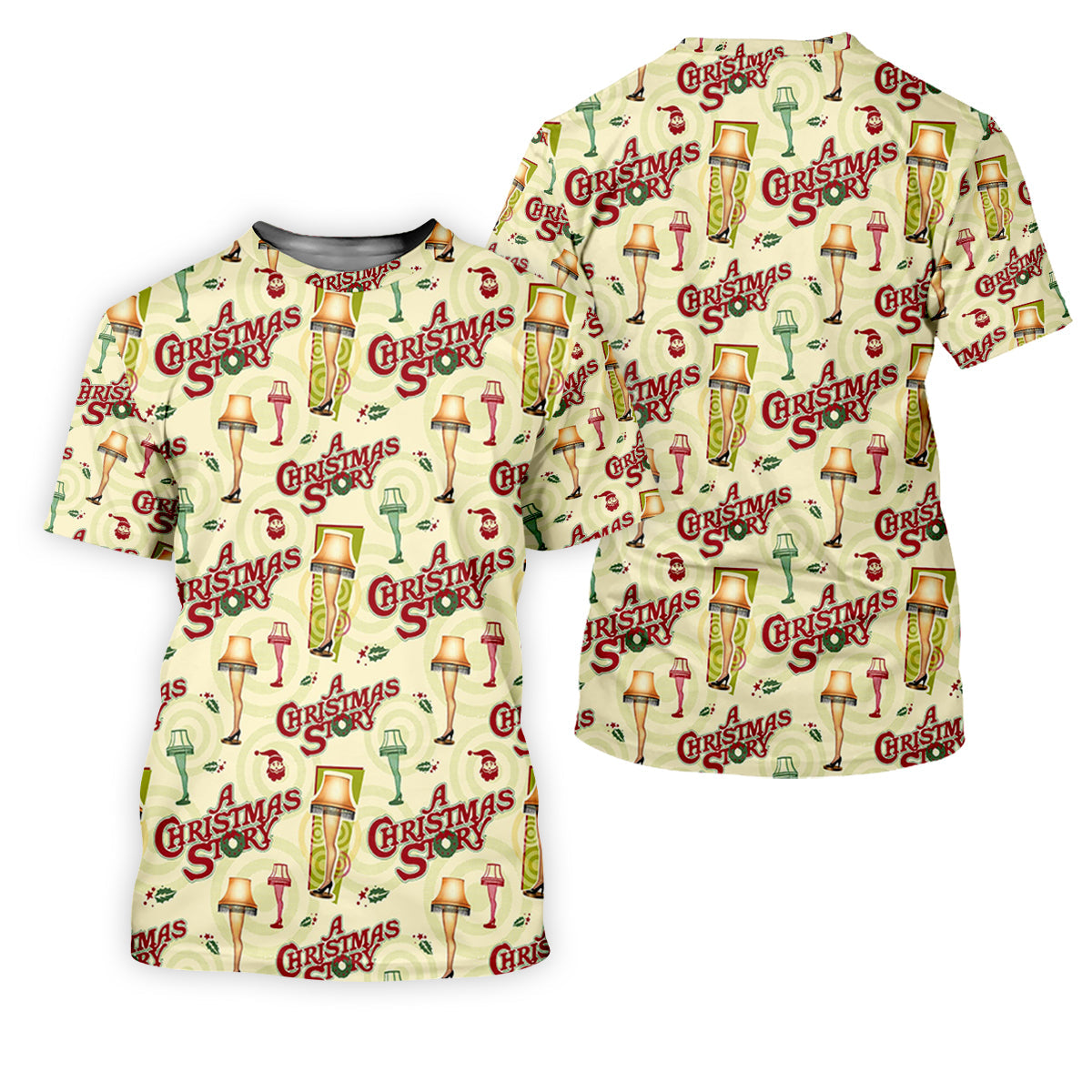 Christmas Story Leg Lamp Women Golf Top, Christmas Golf Shirt, Fun Women's Golf Shirts, Ladies Golf Polos