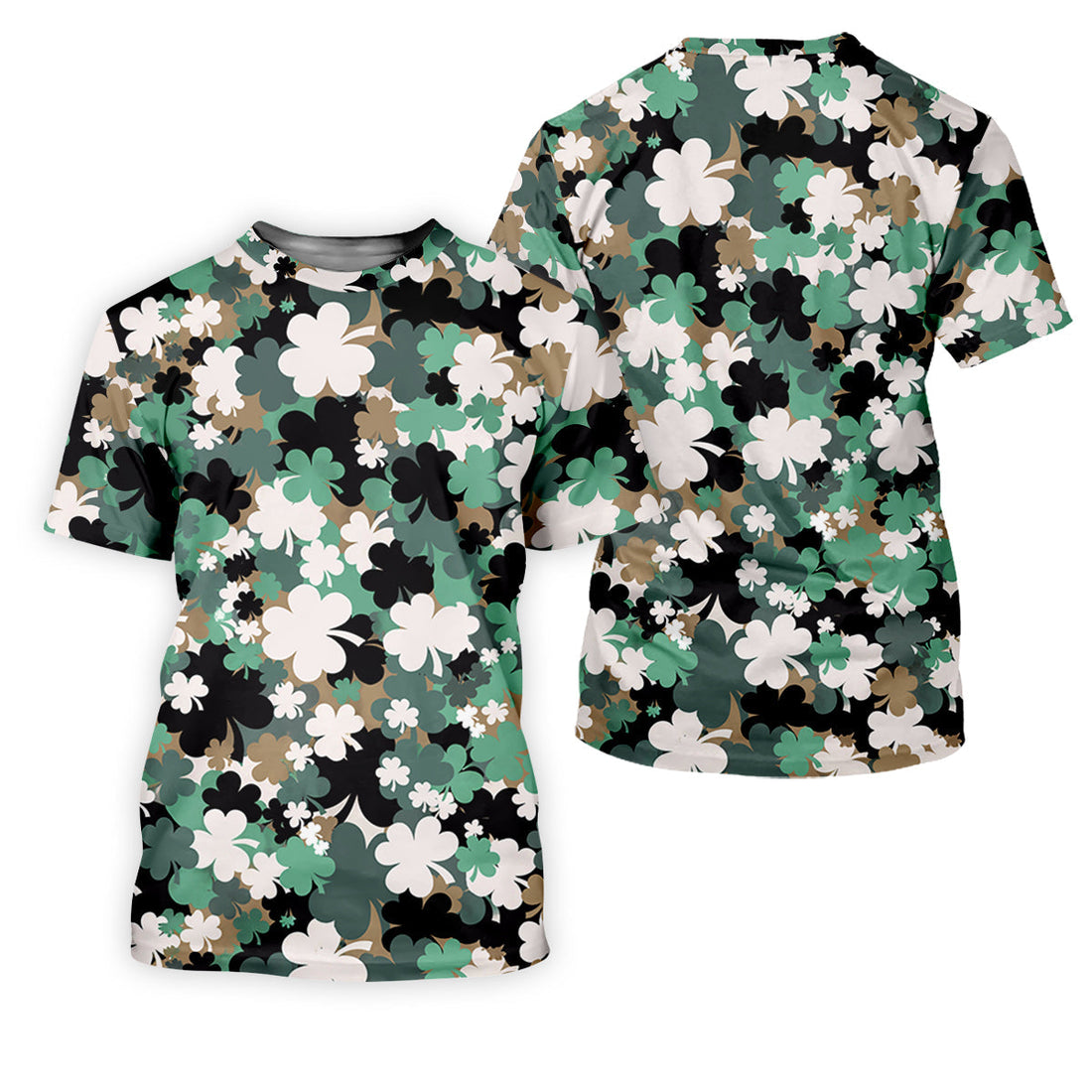 Irish Camo St. Patrick’s Day Shamrock Golf Shirt, Women's Golf Tops, Ladies Golf Polos