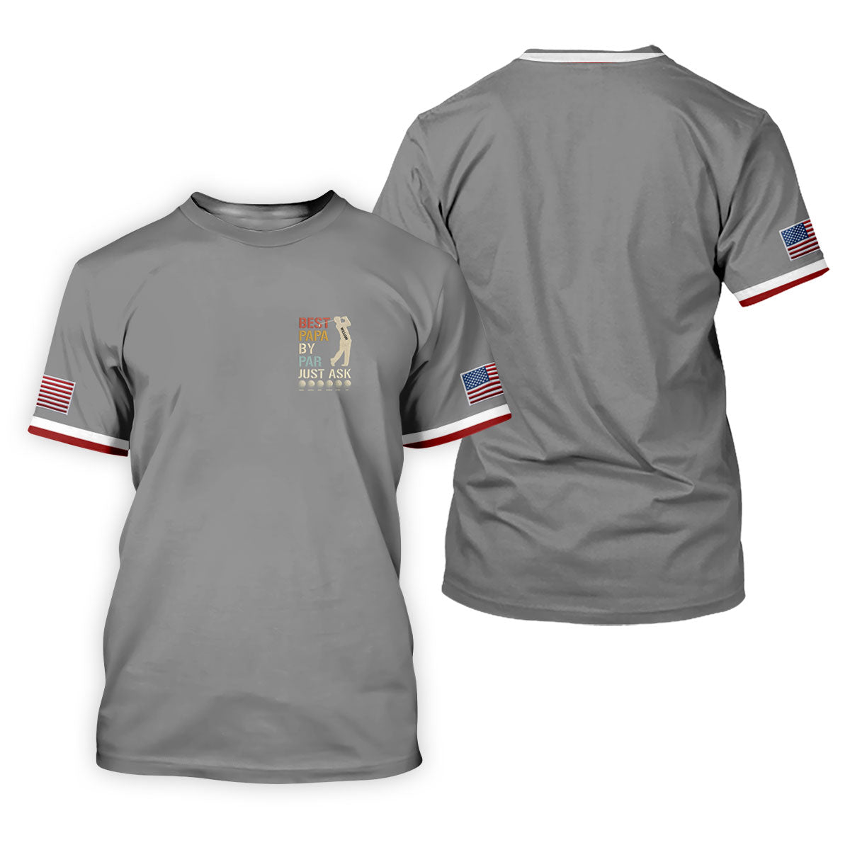 Best Dad Papa By Par Just Ask Father's Day Golf Shirt, Golf Gift For Dad, Polo Shirts For Men