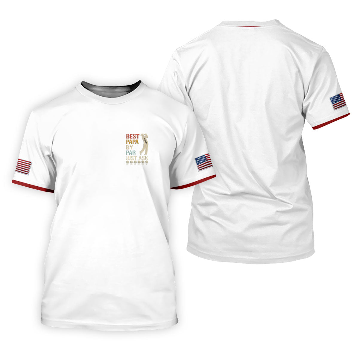 Best Dad Papa By Par Just Ask Father's Day Golf Shirt, Golf Gift For Dad, Polo Shirts For Men