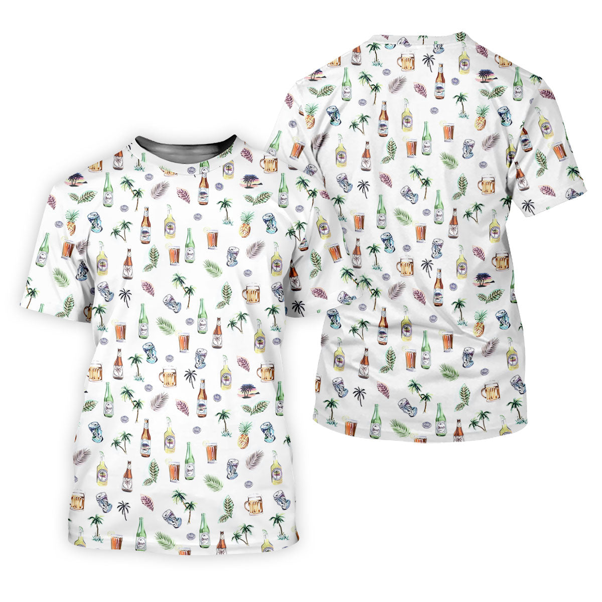 Beer Tropical Fun Women's Golf Shirts, Cute Golf Outfit, Golf Gifts For Women, Ladies Golf Polos