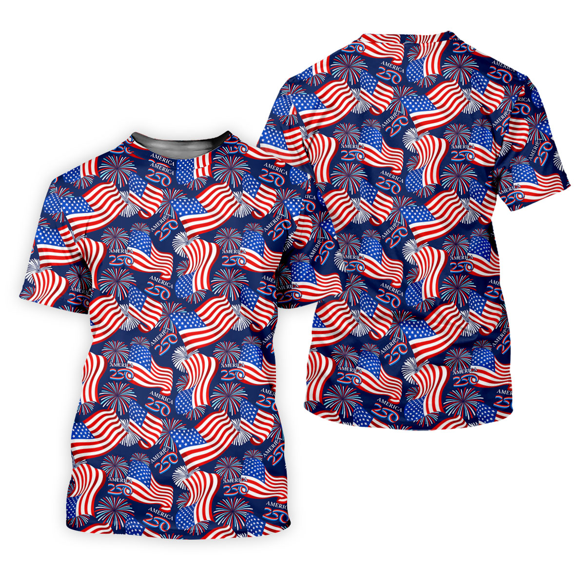 America 250 Anniversary Patriot Flag Navy Golf Shirt, Women's Golf Tops, Ladies Golf Shirt
