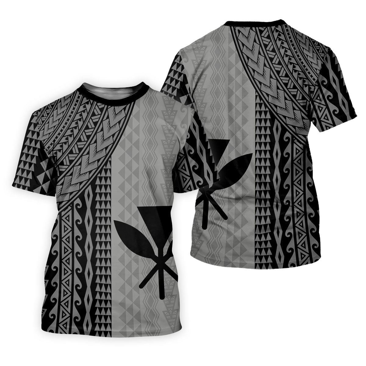 Polynesian Tribal Pattern Vintage Golf Shirt, Hawaiian Golf Shirt, Golf Shirt For Women
