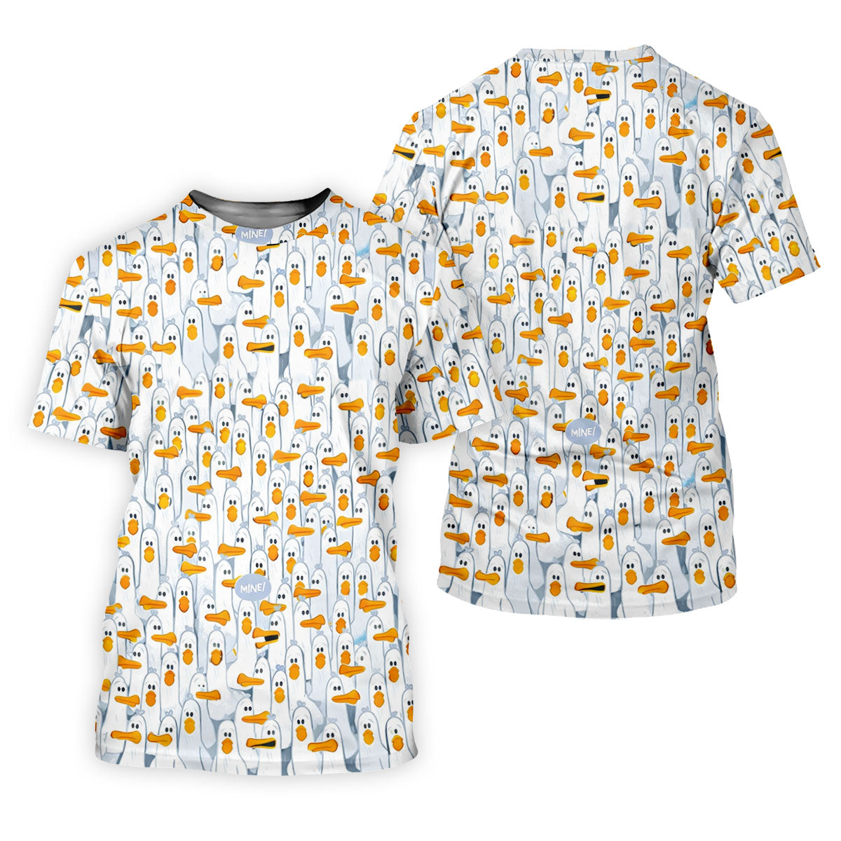 Mine Mine Mine Golf Shirt, Funny Seagull Beach Pattern, Golf Shirt For Women