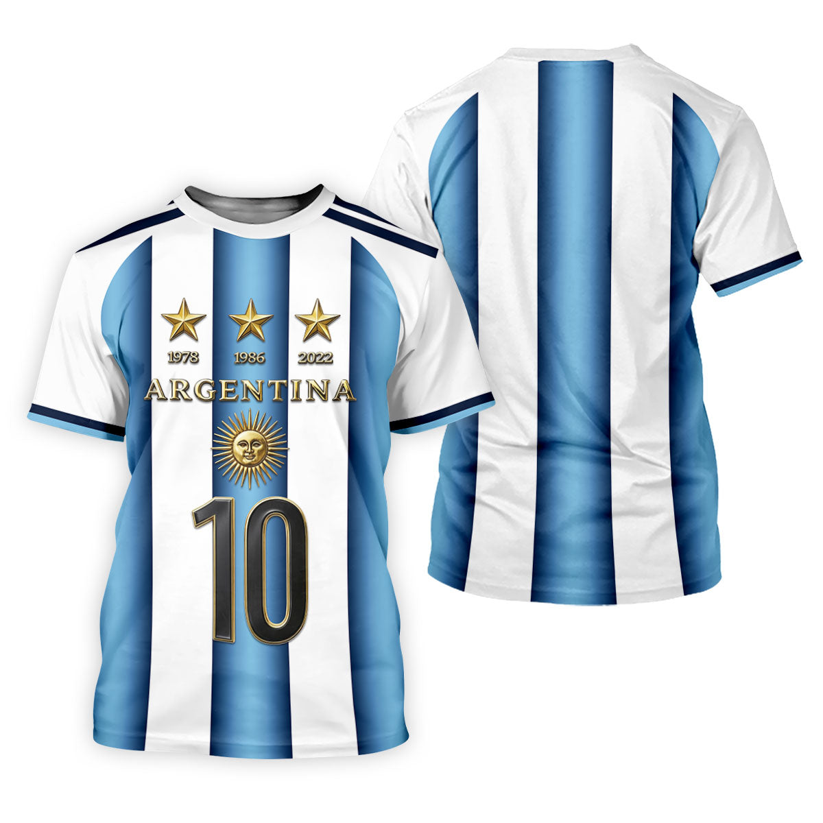 Argentina World Cup Sun Of May Ladies Golf Tops, Football Theme Golf Shirt For Women