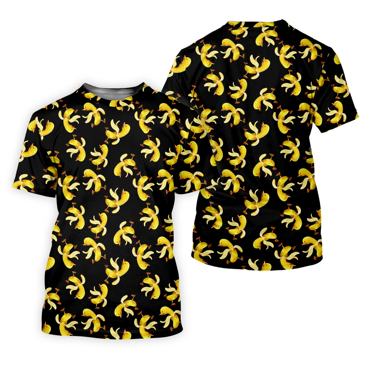 Banana Duck Hawaiian Golf Shirt, Fun Women's Golf Shirts, Ladies Golf Polos