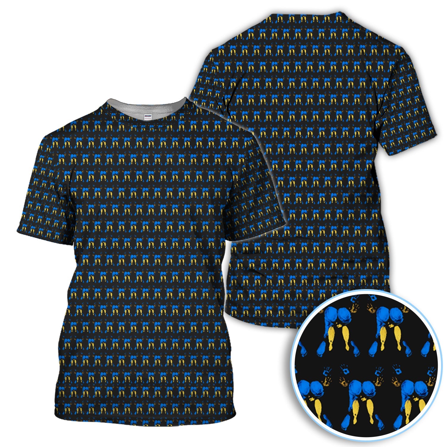 Abstract Footprint Pattern Golf Polos, Sexy Golf Shirt For Golfer, Golf Gift For Men