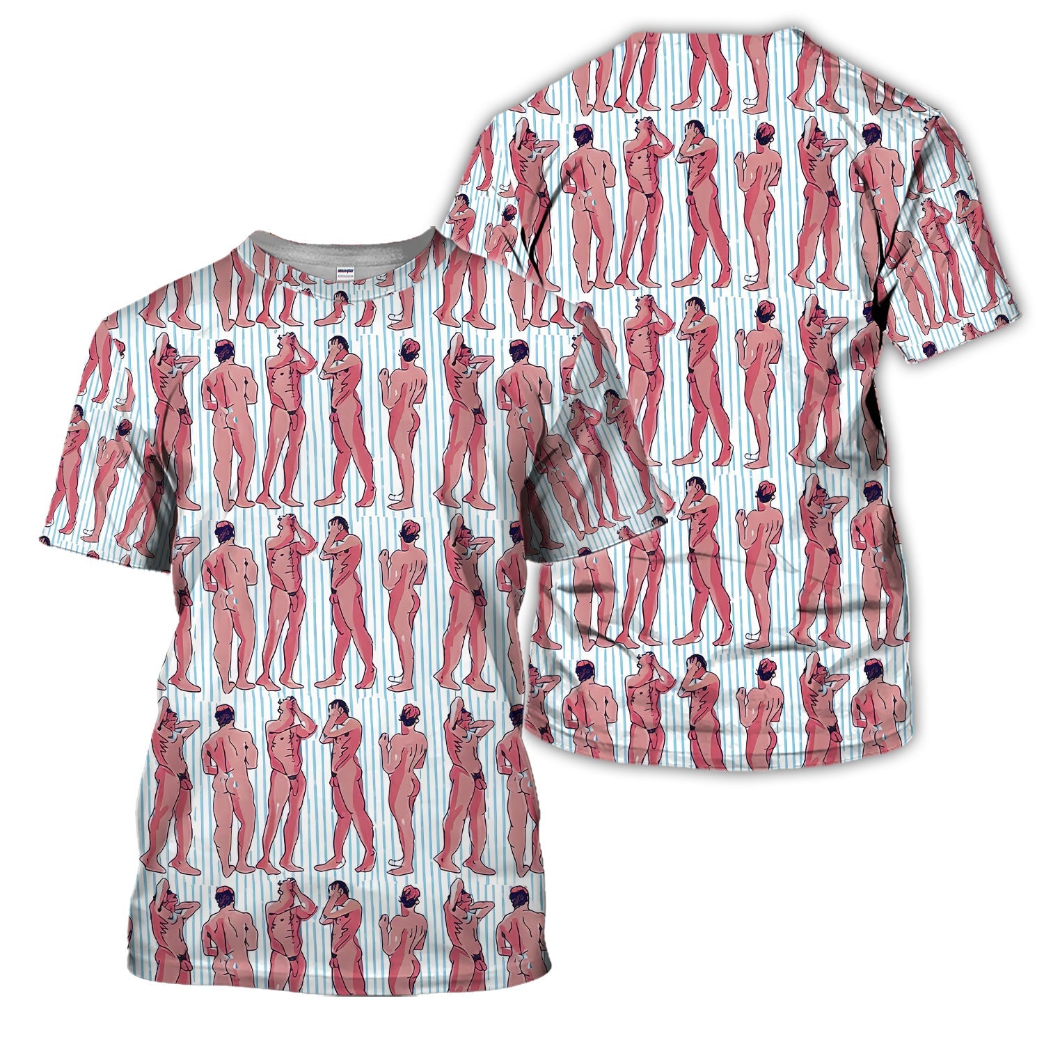 Abstract Figure Pattern Golf Polos, Crazy Modern Artistic Golf Shirt For Men, Golf Gift For Golfer