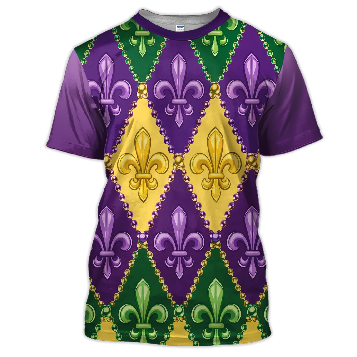 Crazy Mardi Gras Golf Shirt, Holiday Golf Polos For Men, Golf Gift For Golfer