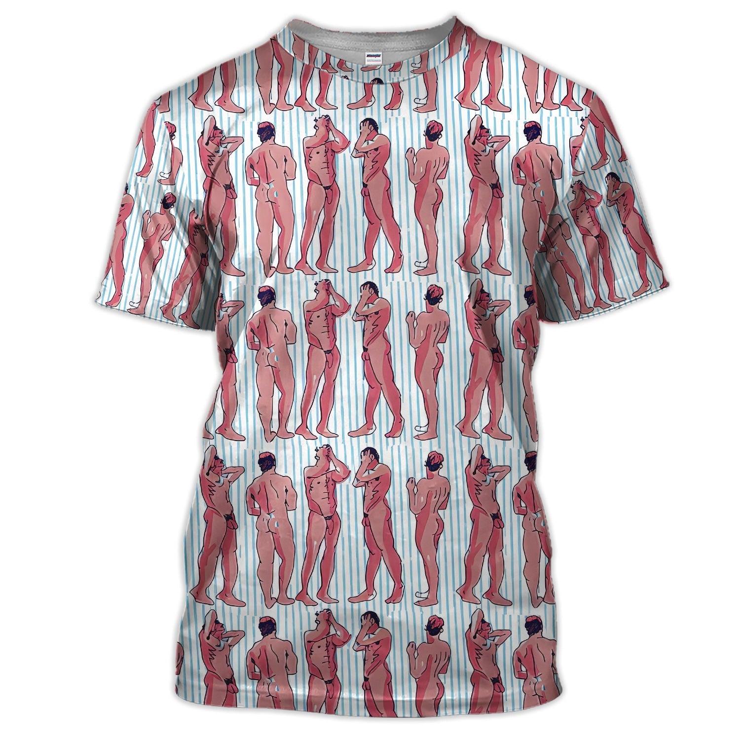 Abstract Figure Pattern Golf Polos, Crazy Modern Artistic Golf Shirt For Men, Golf Gift For Golfer