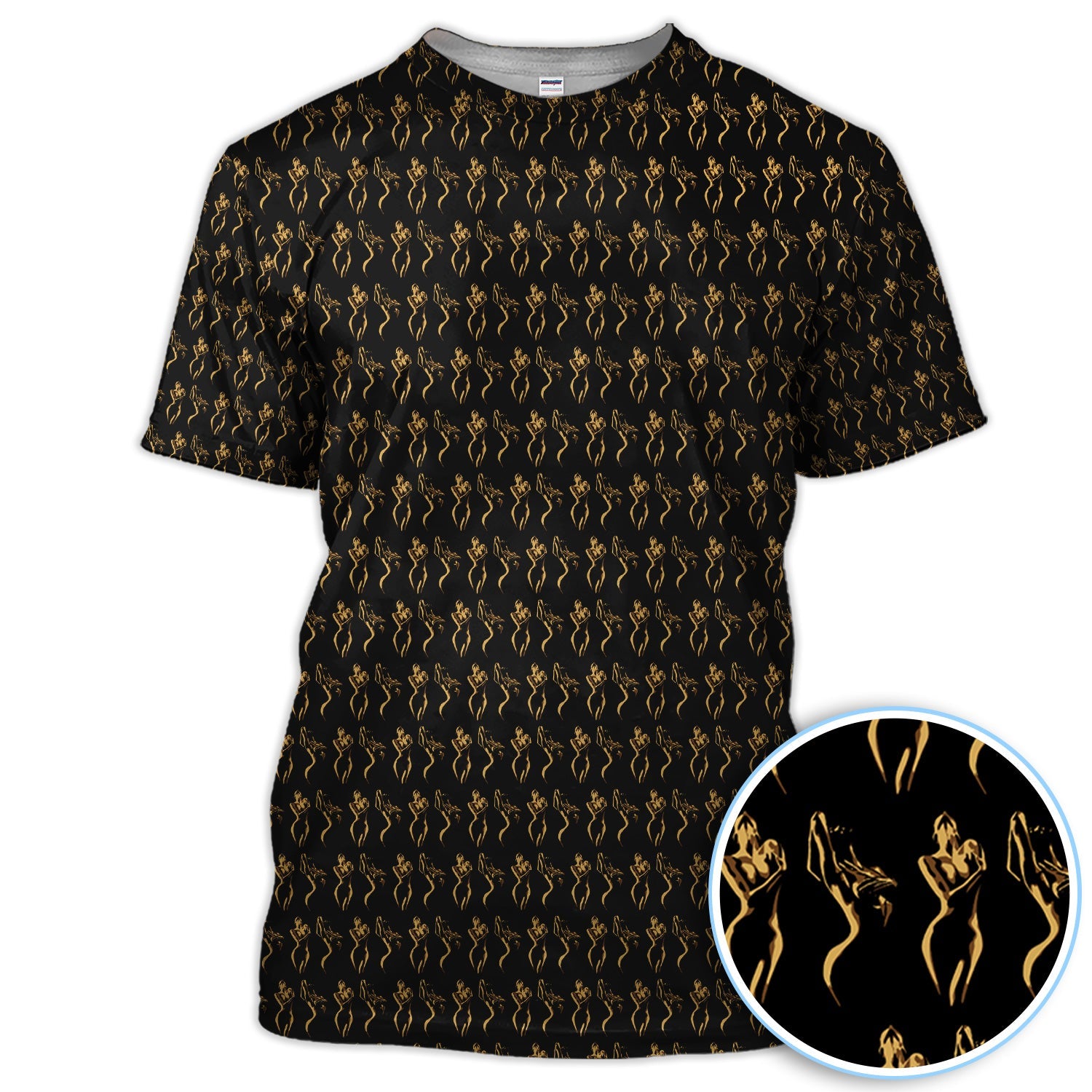 Sexy Pattern Golf Polos, Crazy Golf Shirt For Golfer, Golf Gift For Men