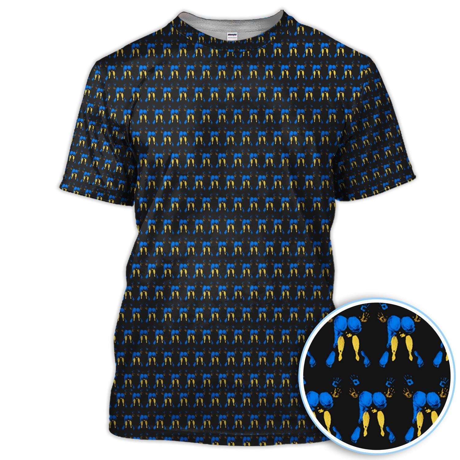 Abstract Footprint Pattern Golf Polos, Sexy Golf Shirt For Golfer, Golf Gift For Men