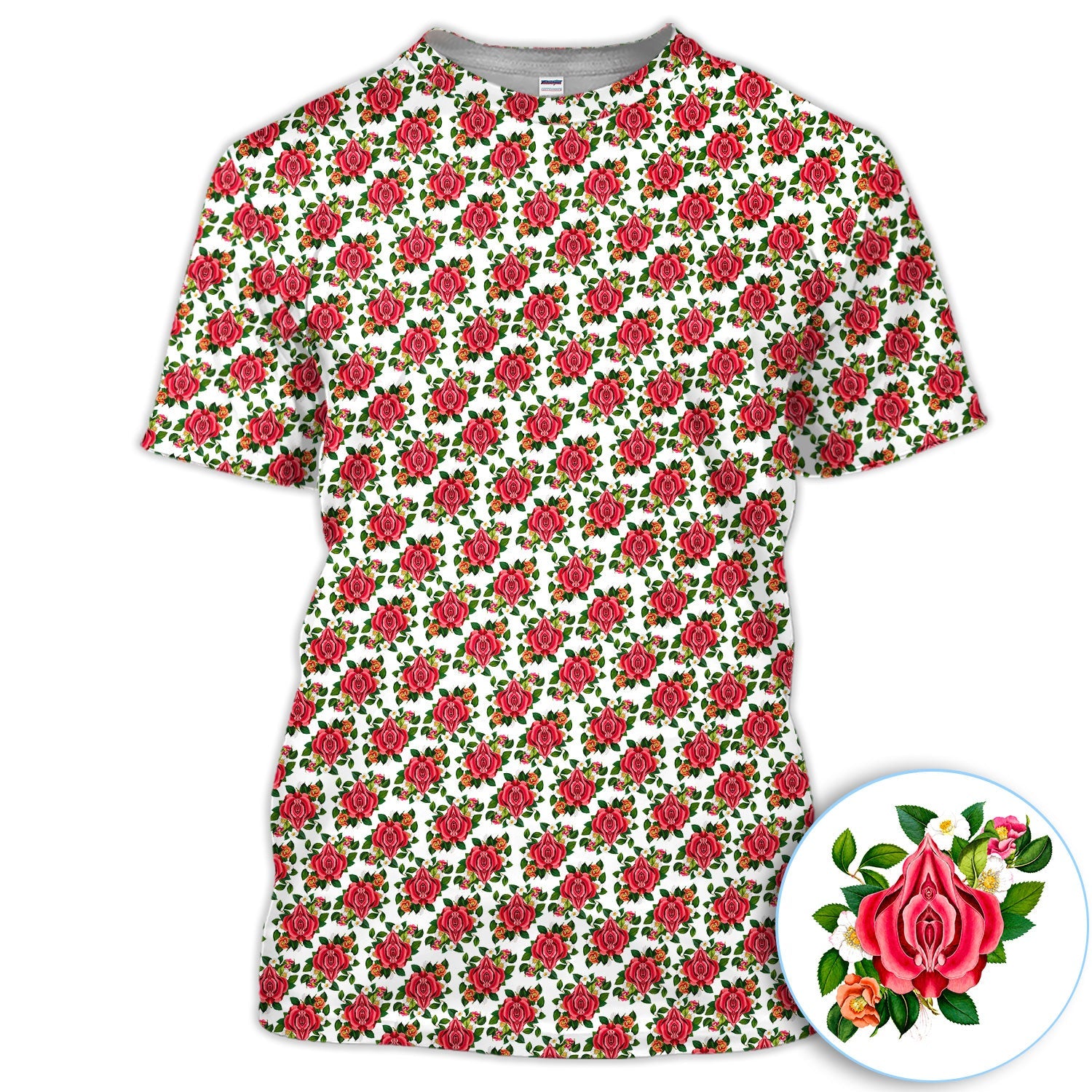 Vintage Rose Floral Golf Pattern Shirt, Romantic Rose Aesthetic Golf Shirt For Women, Flower Lover Gift