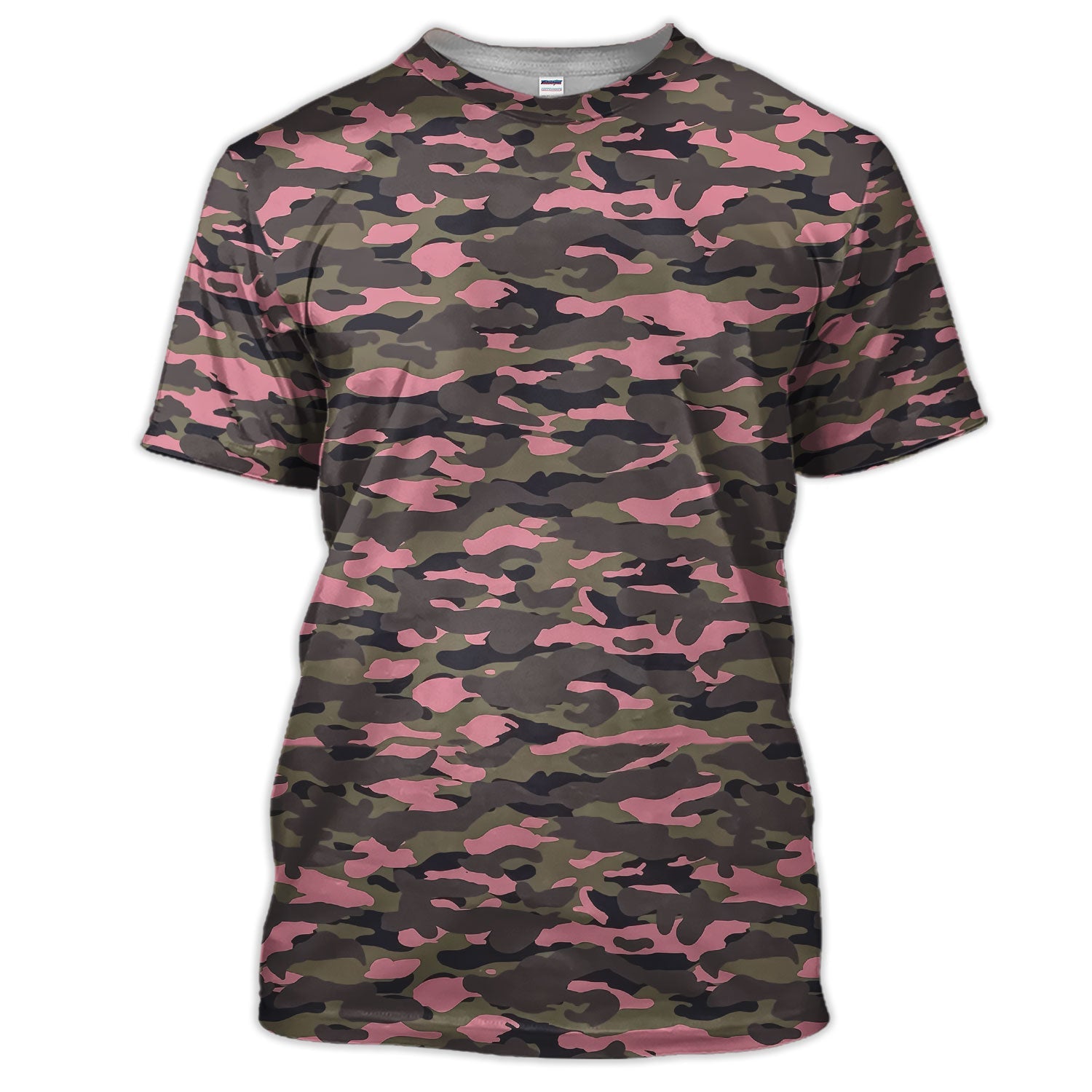 Pink Camo Pattern Golf Shirt, Crazy Golf Polos For Golfer, Men Golf Gift