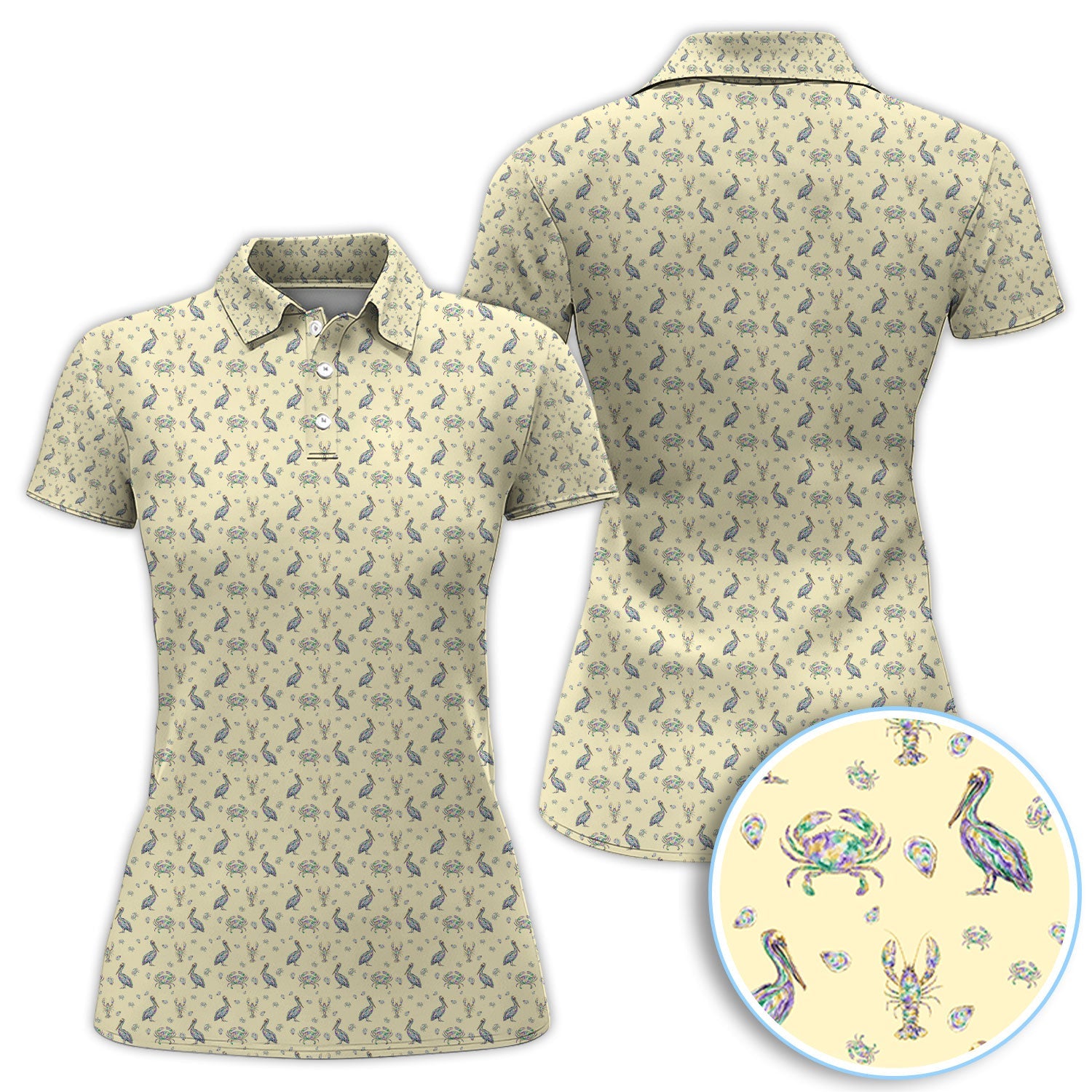 Crazy Mardi Gras Golf Polos For Golfer, Funny Holiday Pattern Golf Shirt, Golf Gift For Men