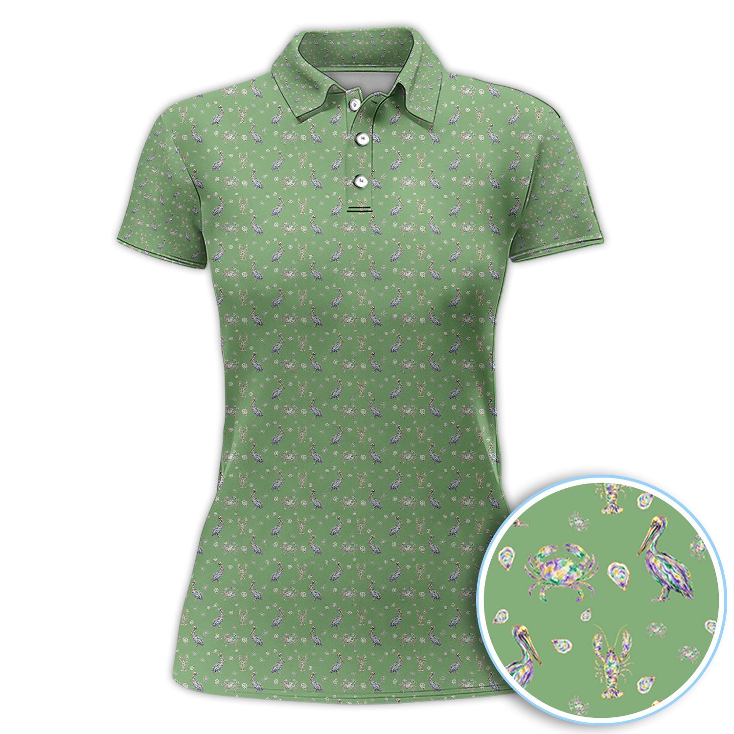 Crazy Mardi Gras Golf Polos For Golfer, Funny Holiday Pattern Golf Shirt, Golf Gift For Men