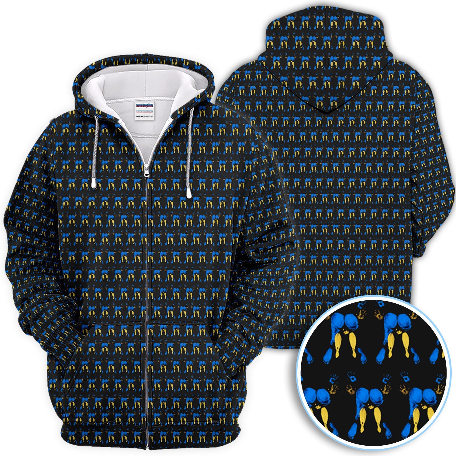 Abstract Footprint Pattern Golf Polos, Sexy Golf Shirt For Golfer, Golf Gift For Men