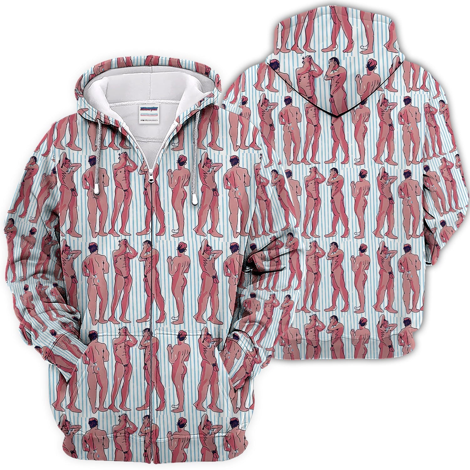 Abstract Figure Pattern Golf Polos, Crazy Modern Artistic Golf Shirt For Men, Golf Gift For Golfer