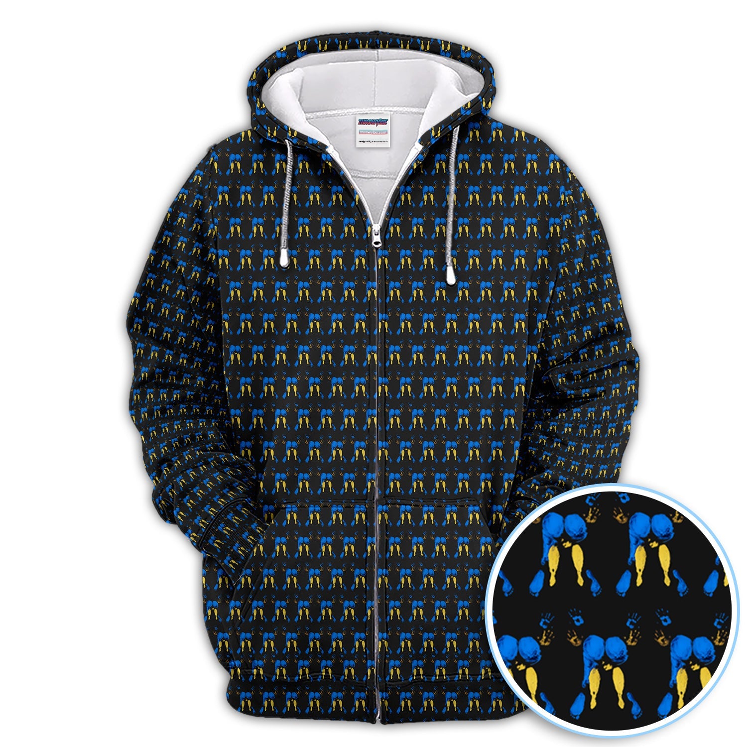 Abstract Footprint Pattern Golf Polos, Sexy Golf Shirt For Golfer, Golf Gift For Men