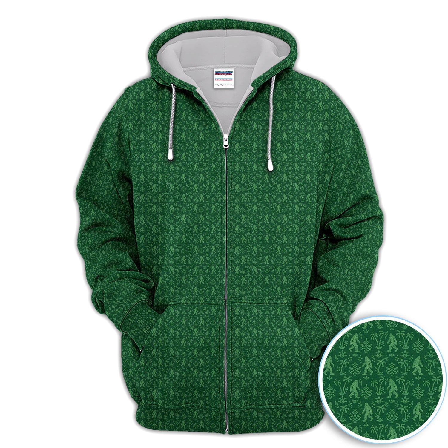 Green Bigfoot Sasquatch Golf Pattern Shirt, Bigfoot Golf Shirt For Men, Funny Golfer Gift