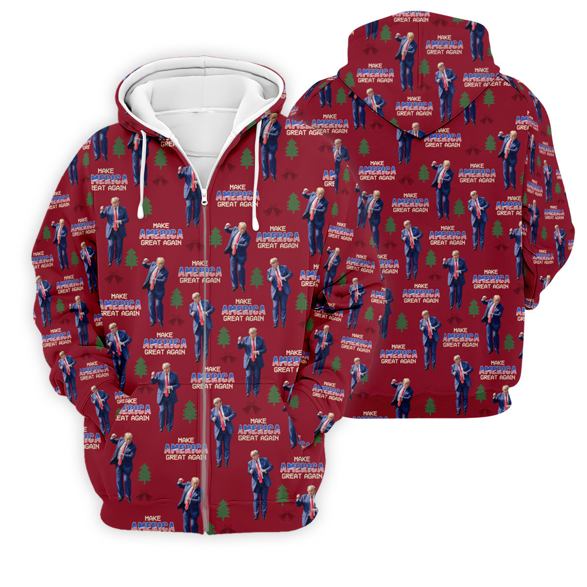 Make America Great Again Christmas Golf Trump Dancing Women's Golf Polo Shirt Ladies Golf Polos, Christmas Golf Gift