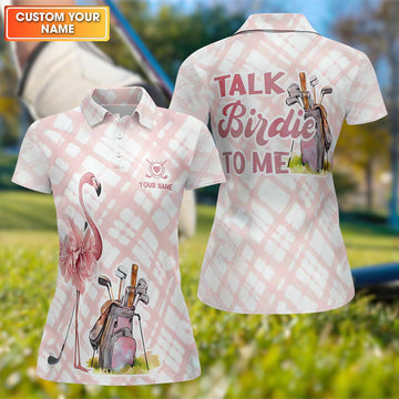 Talk Birdie To Me Womens Golf Polo ShirtGolfing Apparel, Womens Golf Gifts