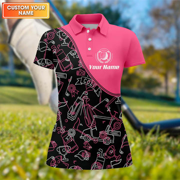 Custom Womens Golf Polo ShirtWomen's Golfing Clothes, Golfing Apparel, Womens Golf Gifts