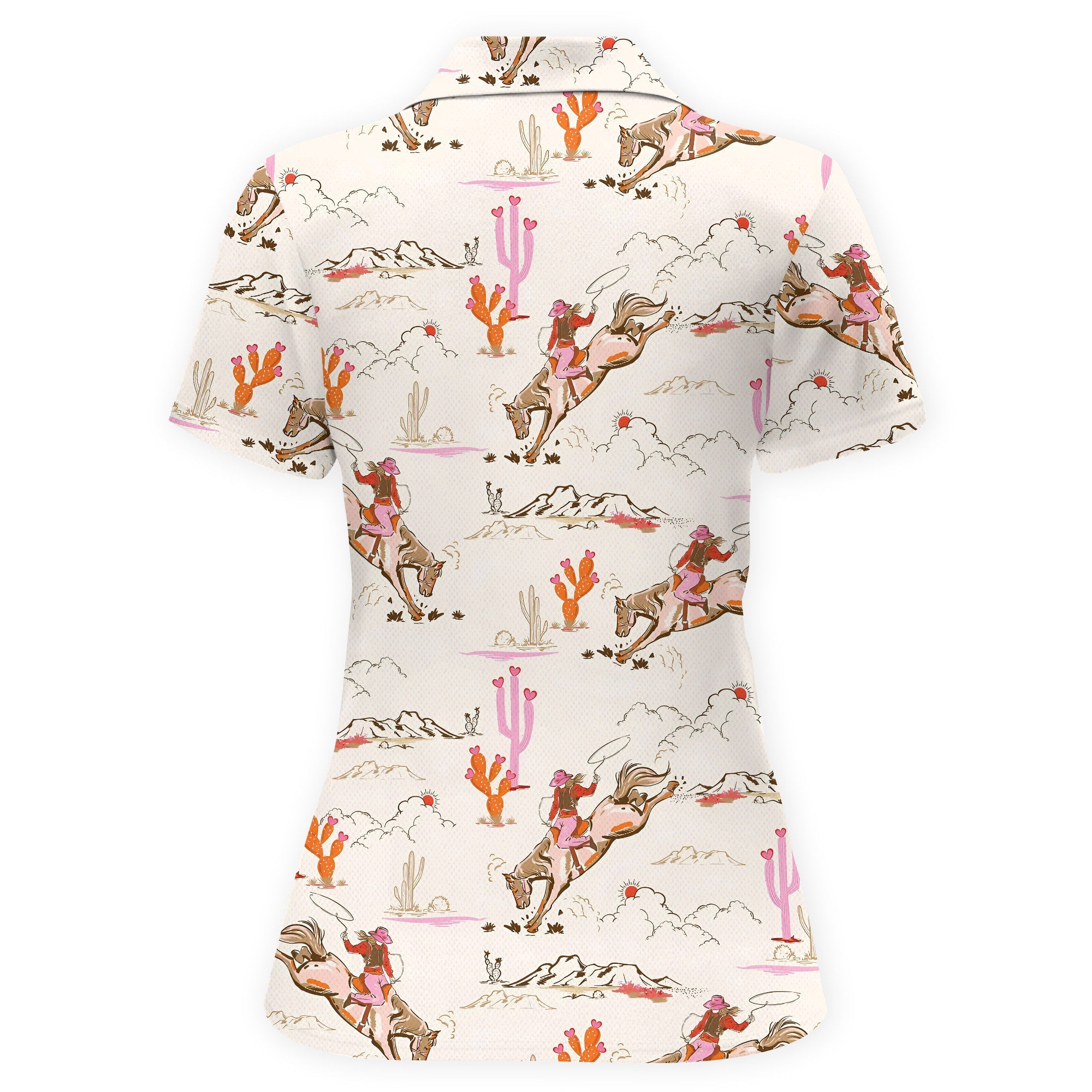 Cowgirl Wild Ride Women Polo Shirt