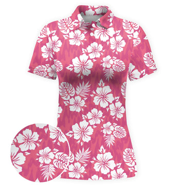 Hibiscus Swing Vibe Women Polo Shirt