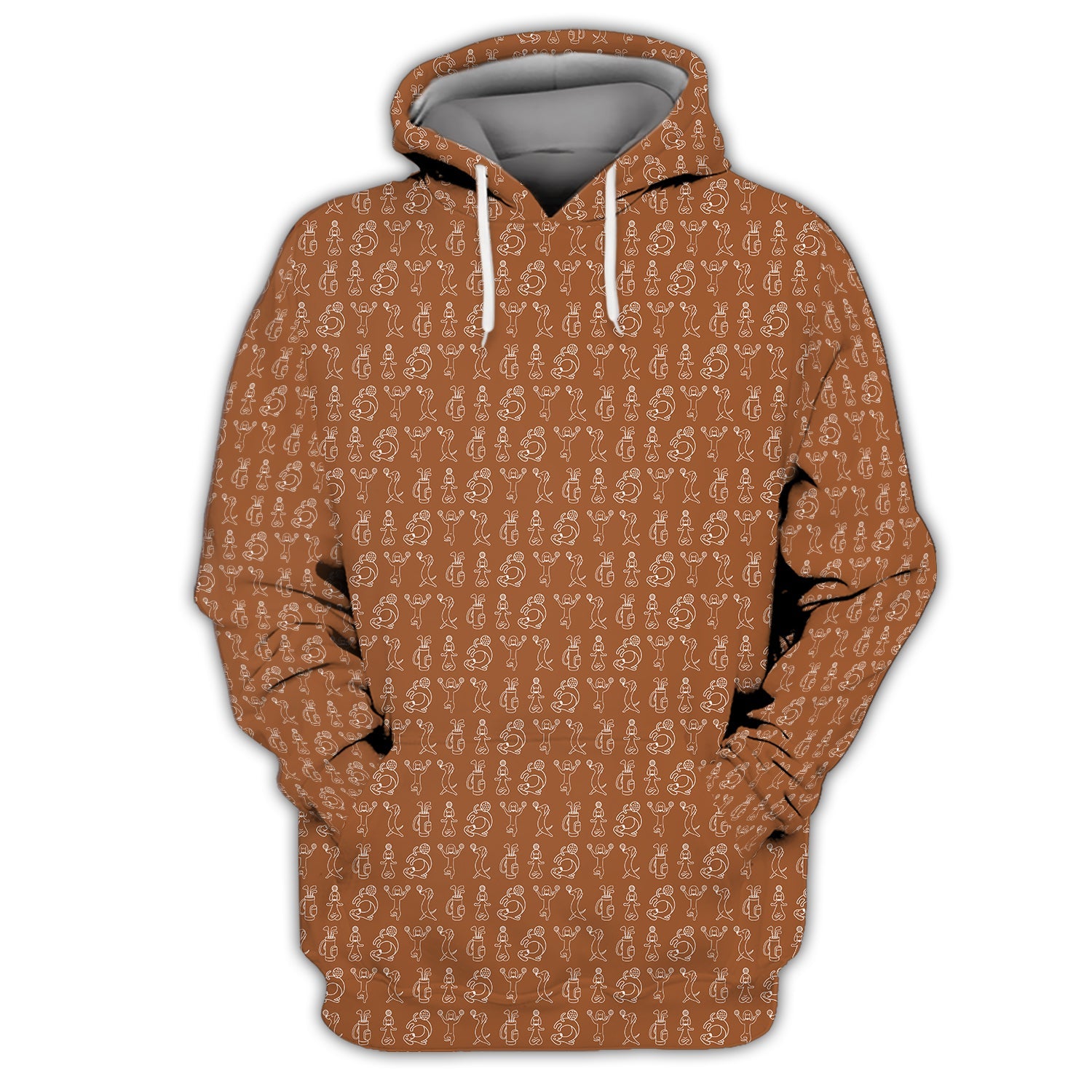 Pattern Golf Shirt, Dachshund Pattern Golf Shirt, Funny Dog Golf Polos For Pet Lovers