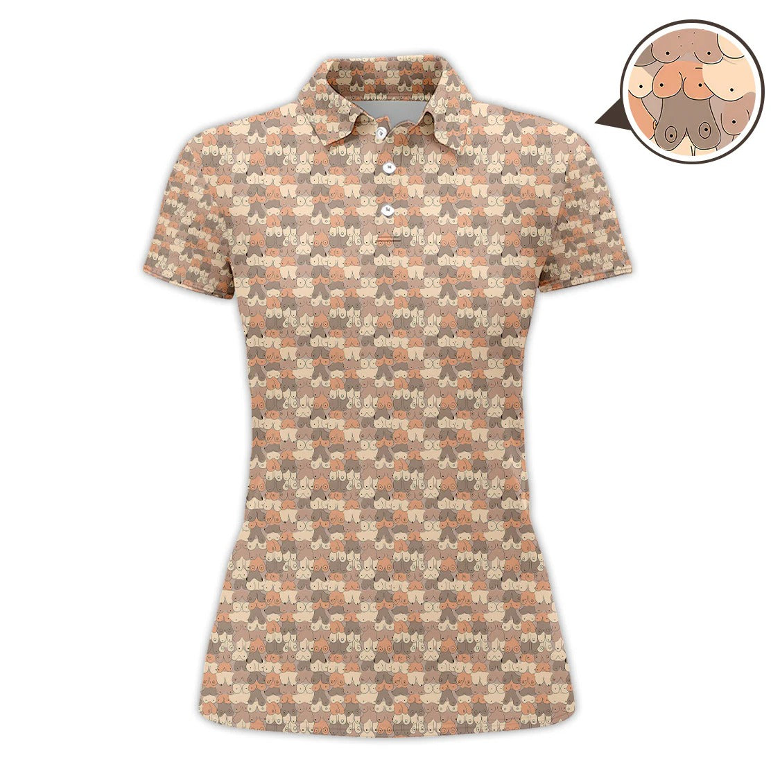 Funny Golf Pattern Golf Shirt For Women, Christmas Golf Shirt Polos, Ladies Golf Apparel