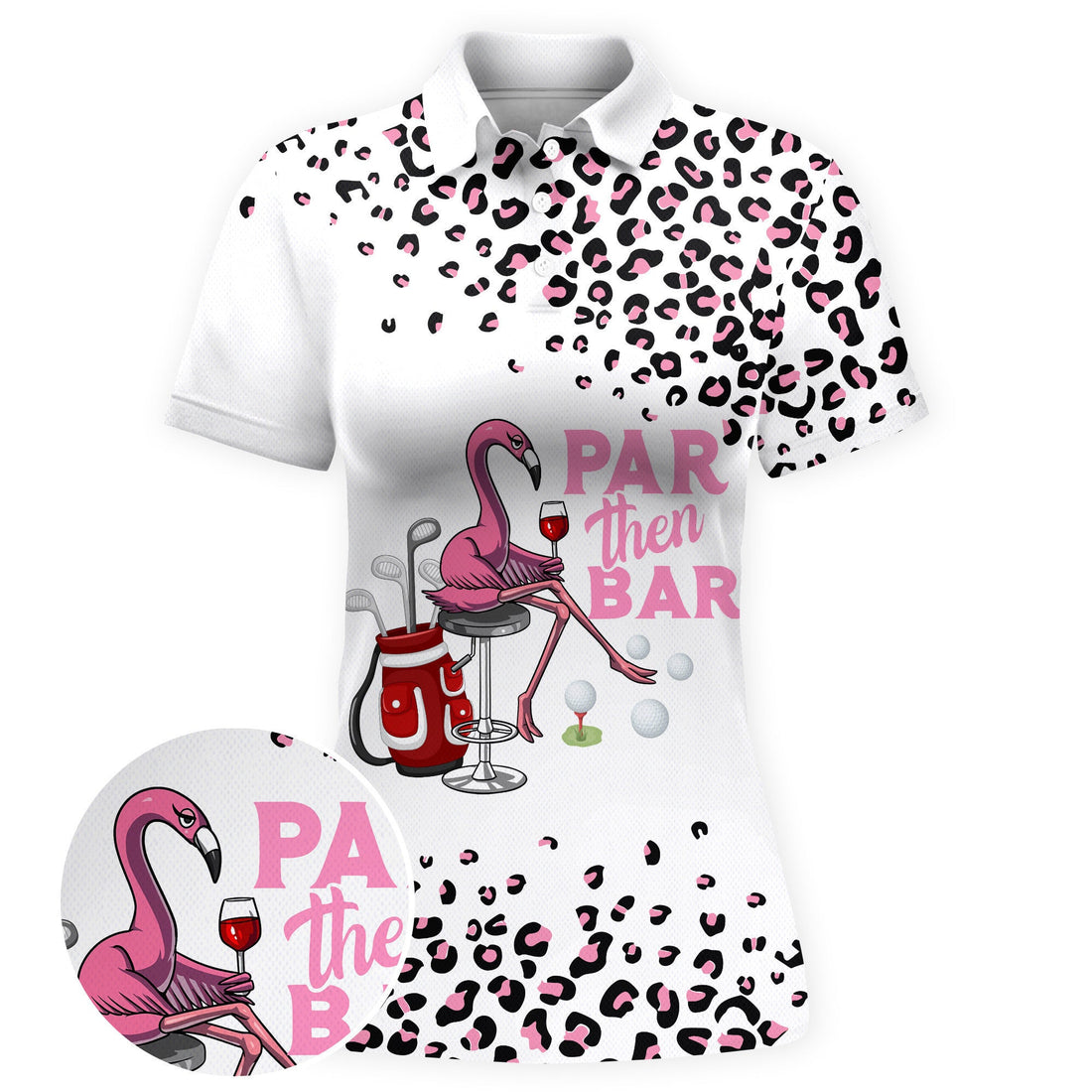 Leopard Lounge Queen Women Polo Shirt