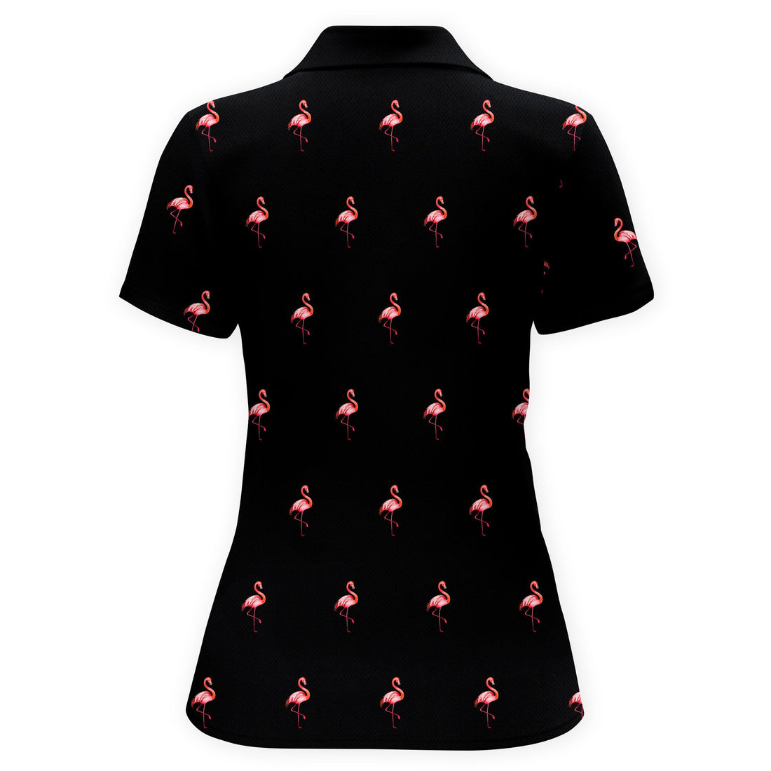 Midnight Flamingo Women Polo Shirt