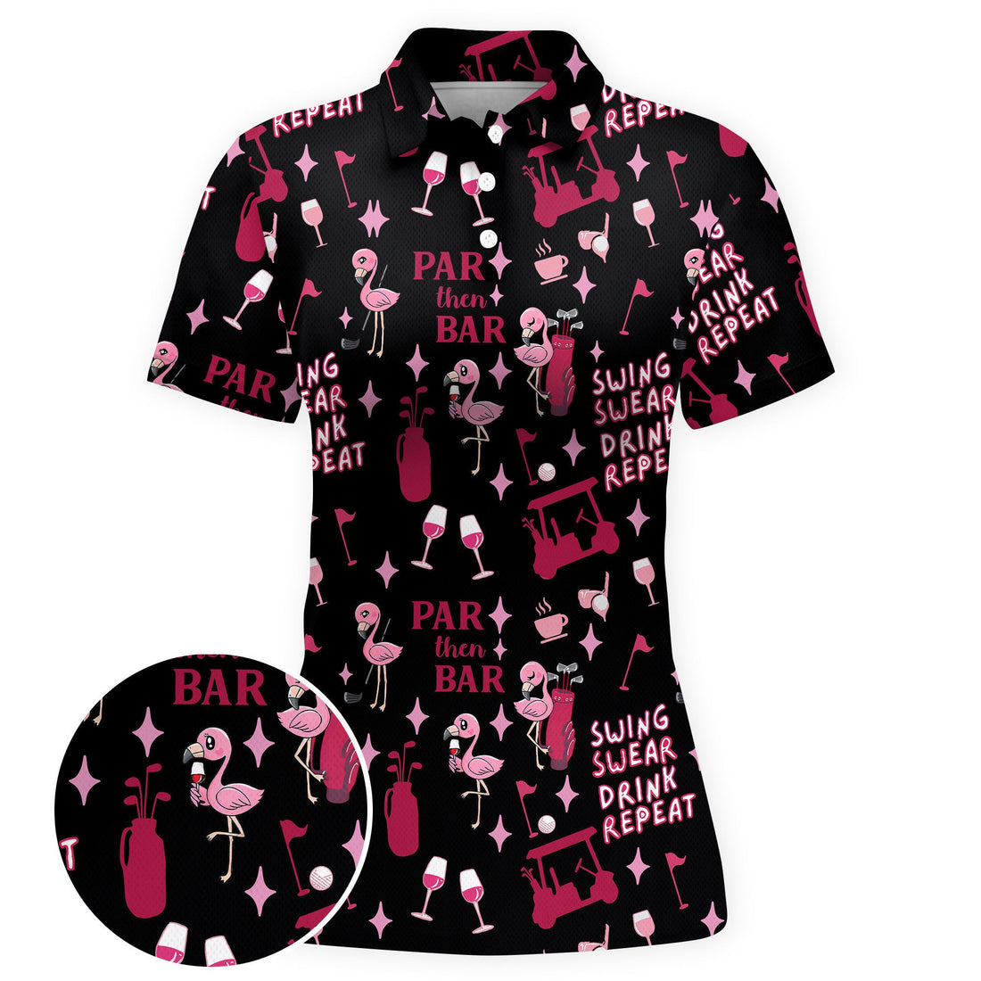 Midnight Par Tee Women Polo Shirt
