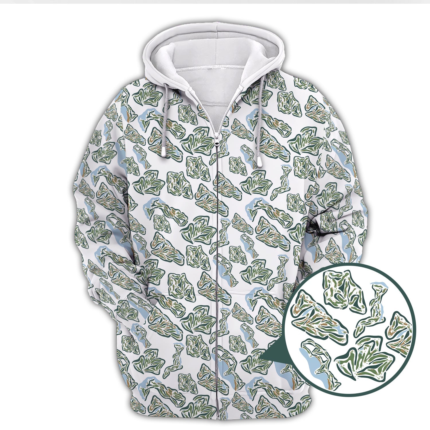 Men’s Camo Golf Shirt, Camo Golf Polos, Golf Gift For Golfers, Pattern Crazy Golf Shirts