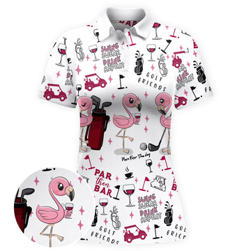 Par Tee Flamingo Women Polo Shirt
